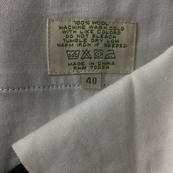NWT Orvis Washable Wool Twill Pants Men's Size 40 Cotton Charcoal - Picture 7 of 12